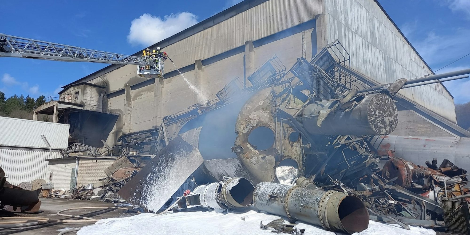 Feuer Zementwerk Kall