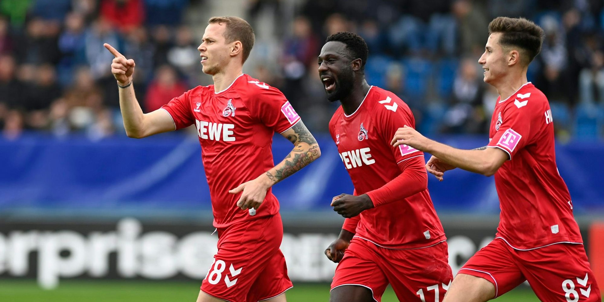 Ondrej Duda (l-r), Kingsley Schindler und Denis Huseinbasic