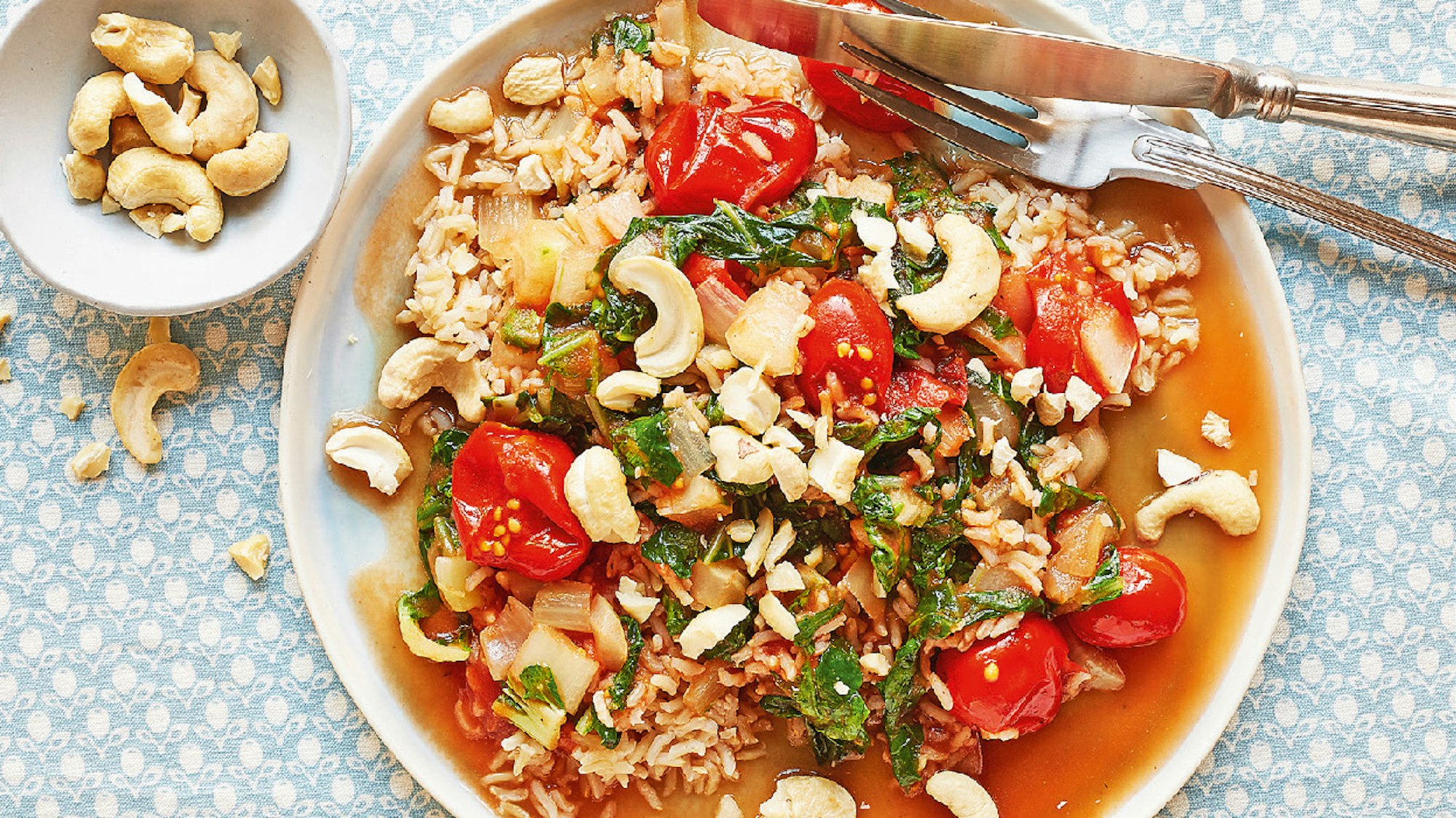 Reispfanne mit Paksoi