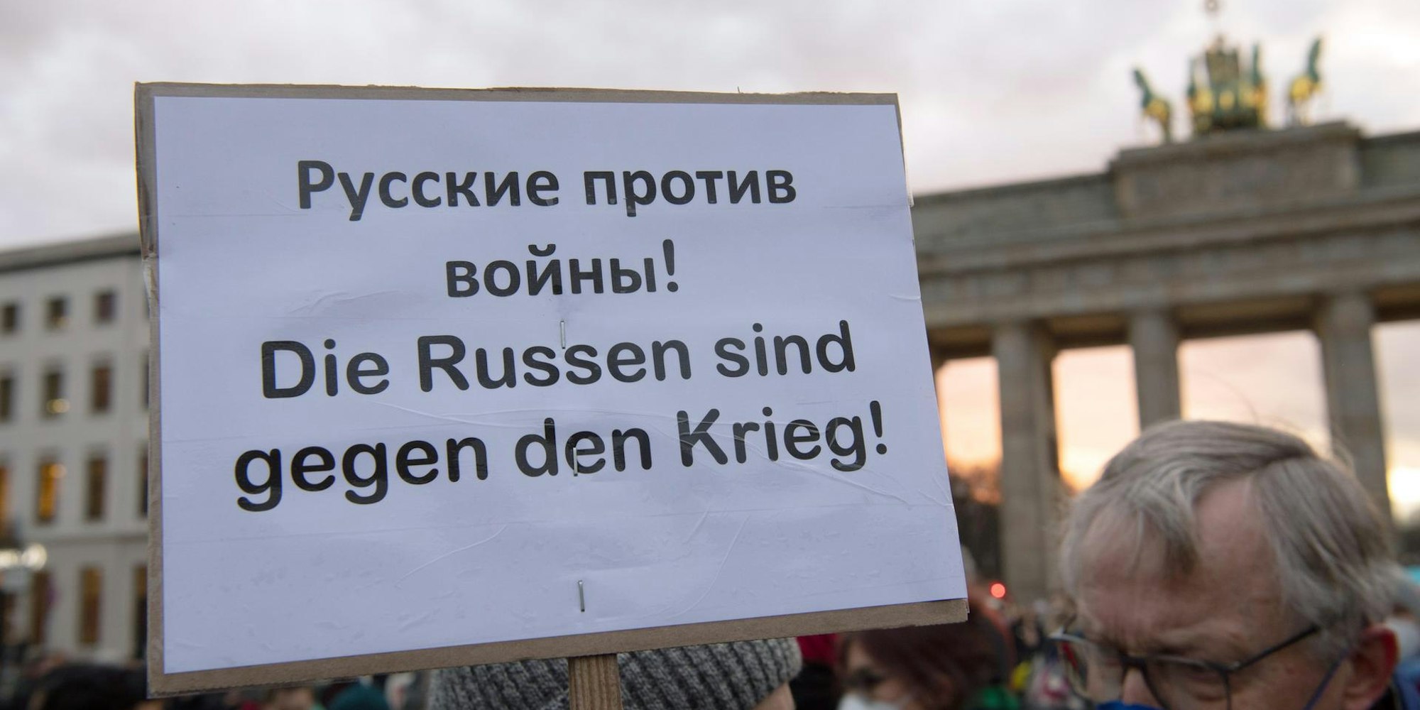 Russen sind gegen den Krieg