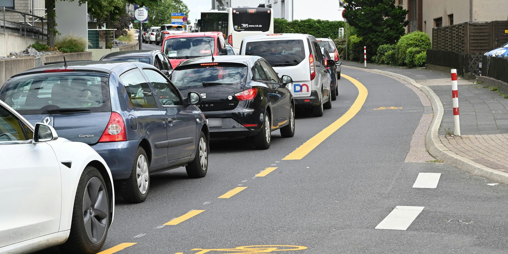 Buddestraße Radstreifen 231121