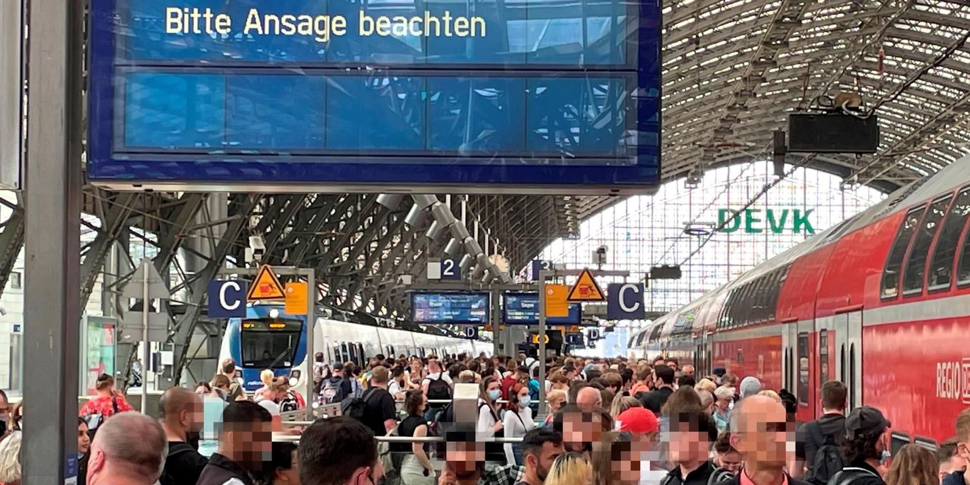 Hbf überfüllt zu Ferienbeginn
