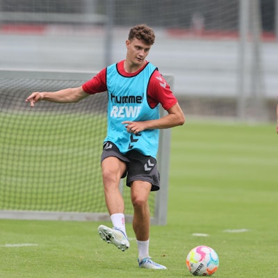 Eric Martel beim Trainig