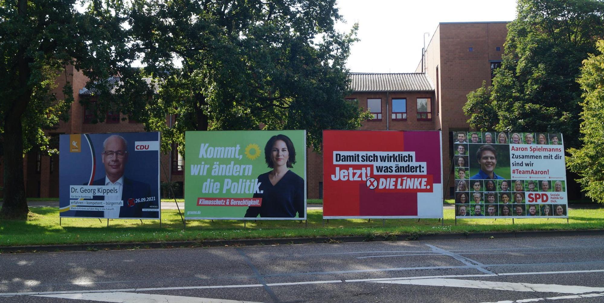 Wahlplakate Bundestagswahl Rhein-Erft