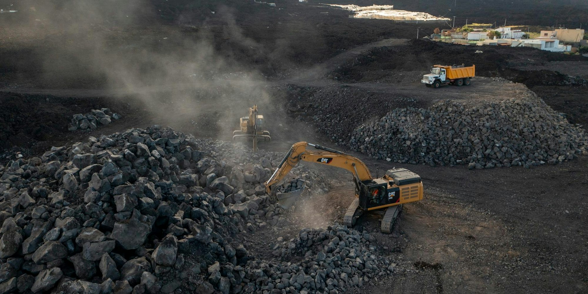 Aufräumarbeiten auf La Palma