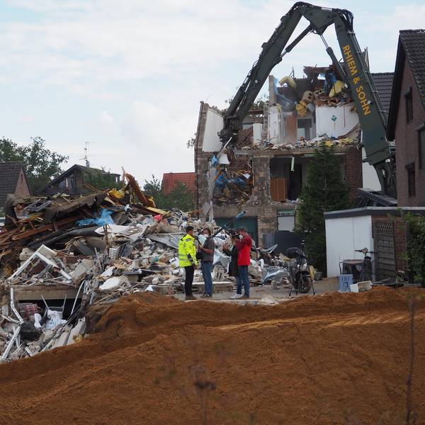 Zerstörtes Haus Flut Erftstadt-Blessem