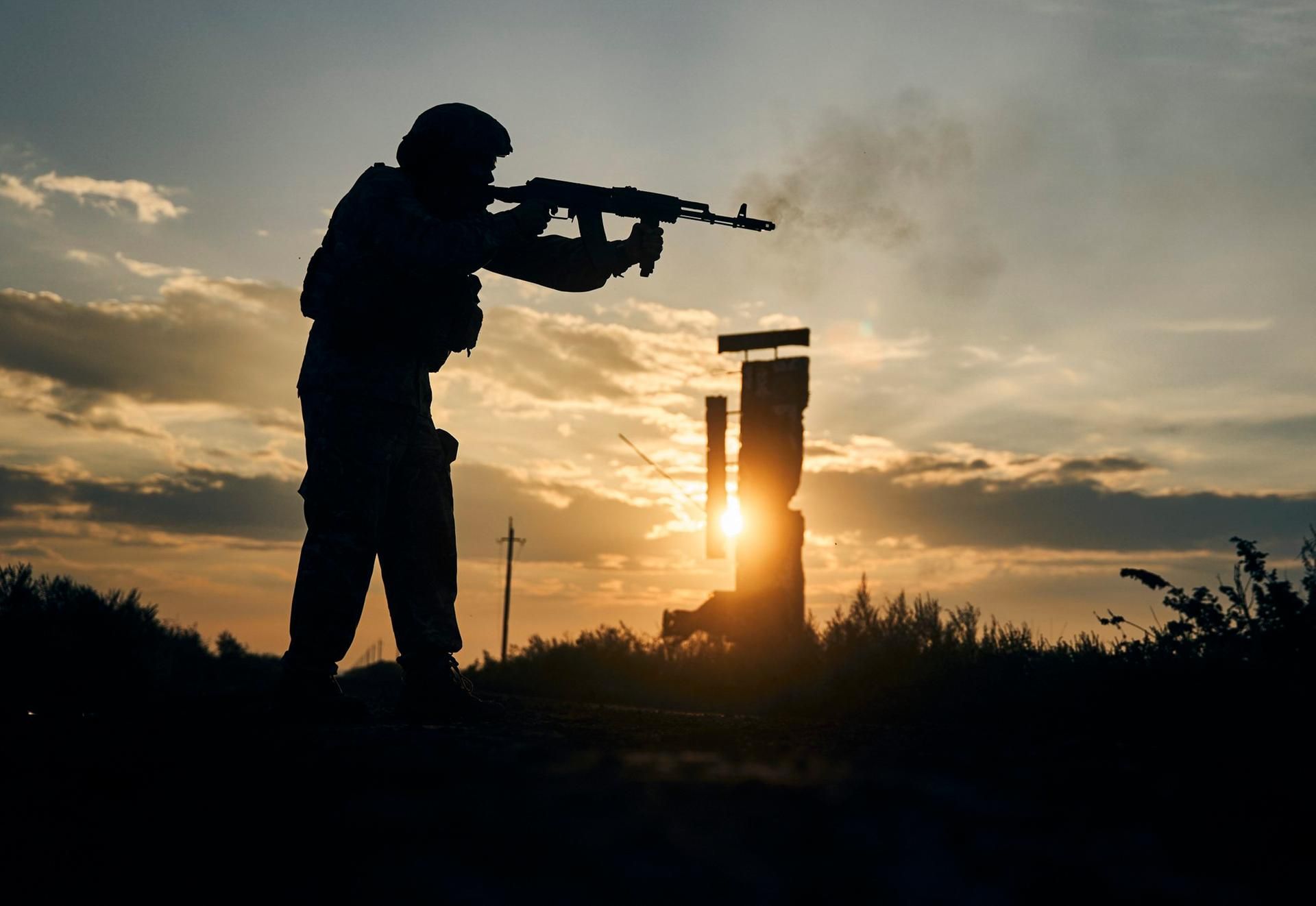 Soldat in Charkiw