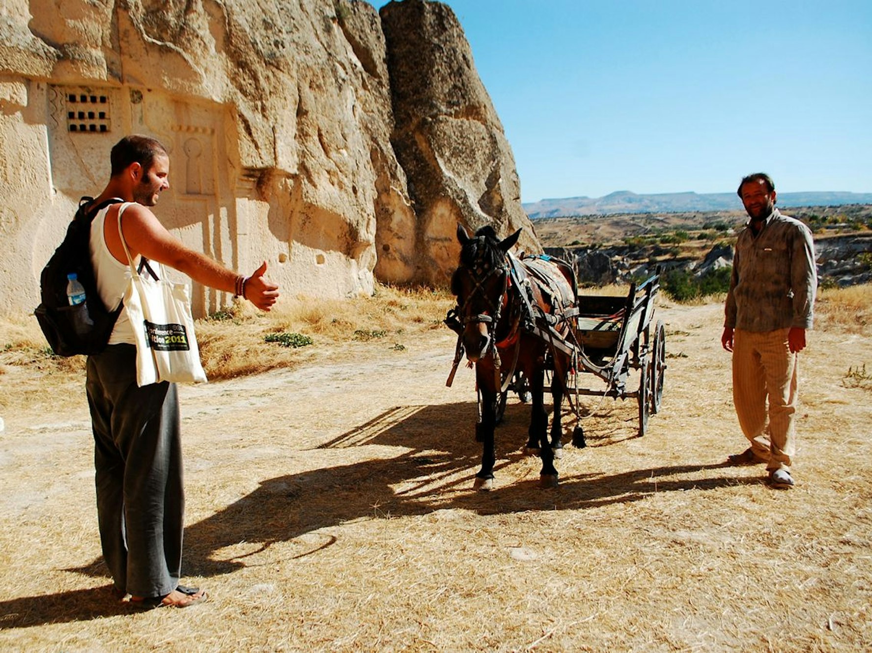 Perko_horse hitchhiking in Turkey