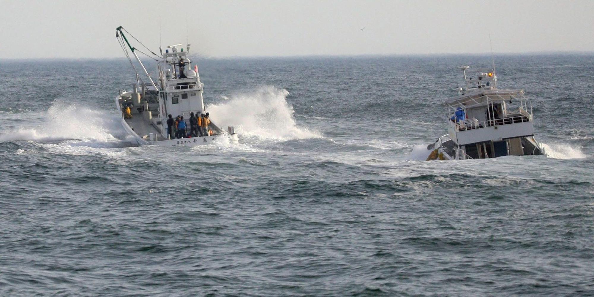 Fischerboote Japan Rettung