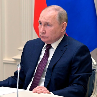 Putin am Schreibtisch