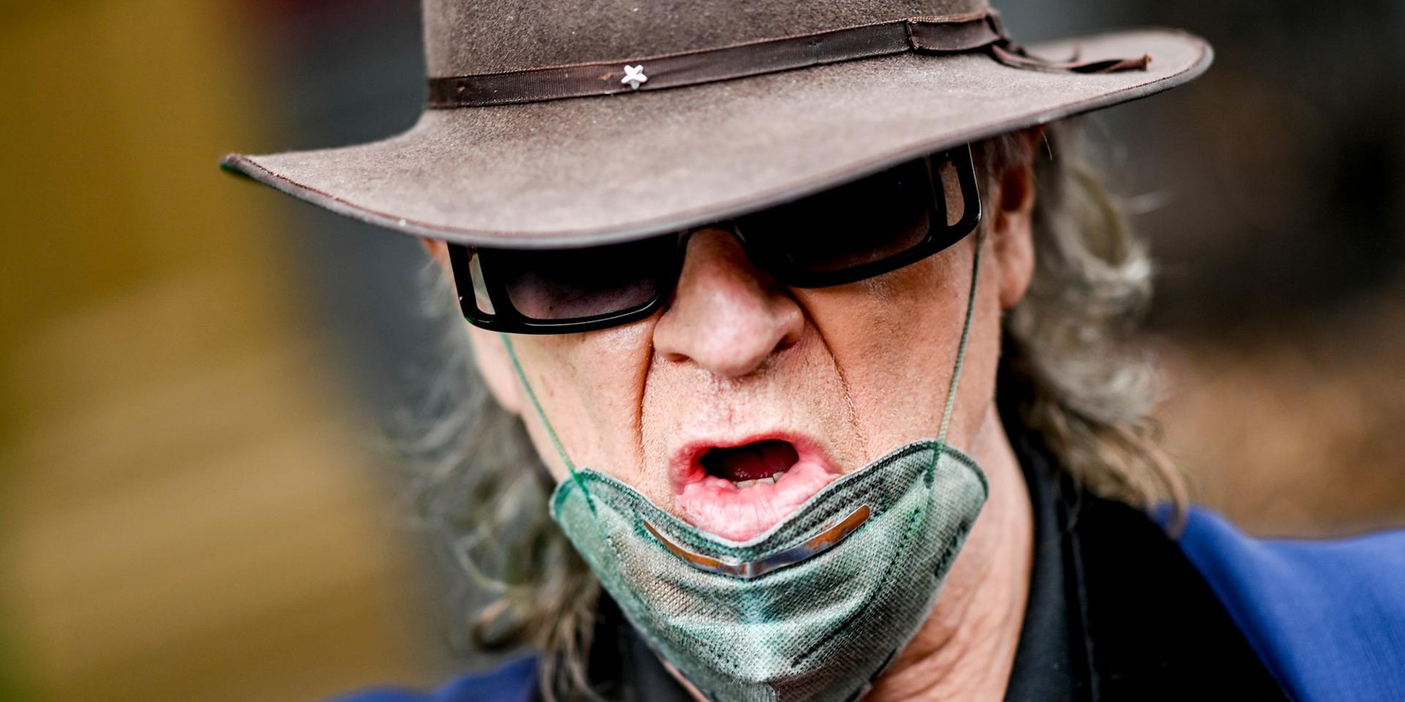 Lindenberg Udo Maske dpa