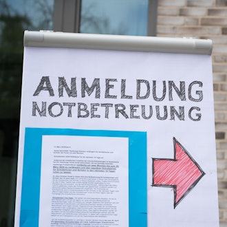 Notbetreuung dpa
