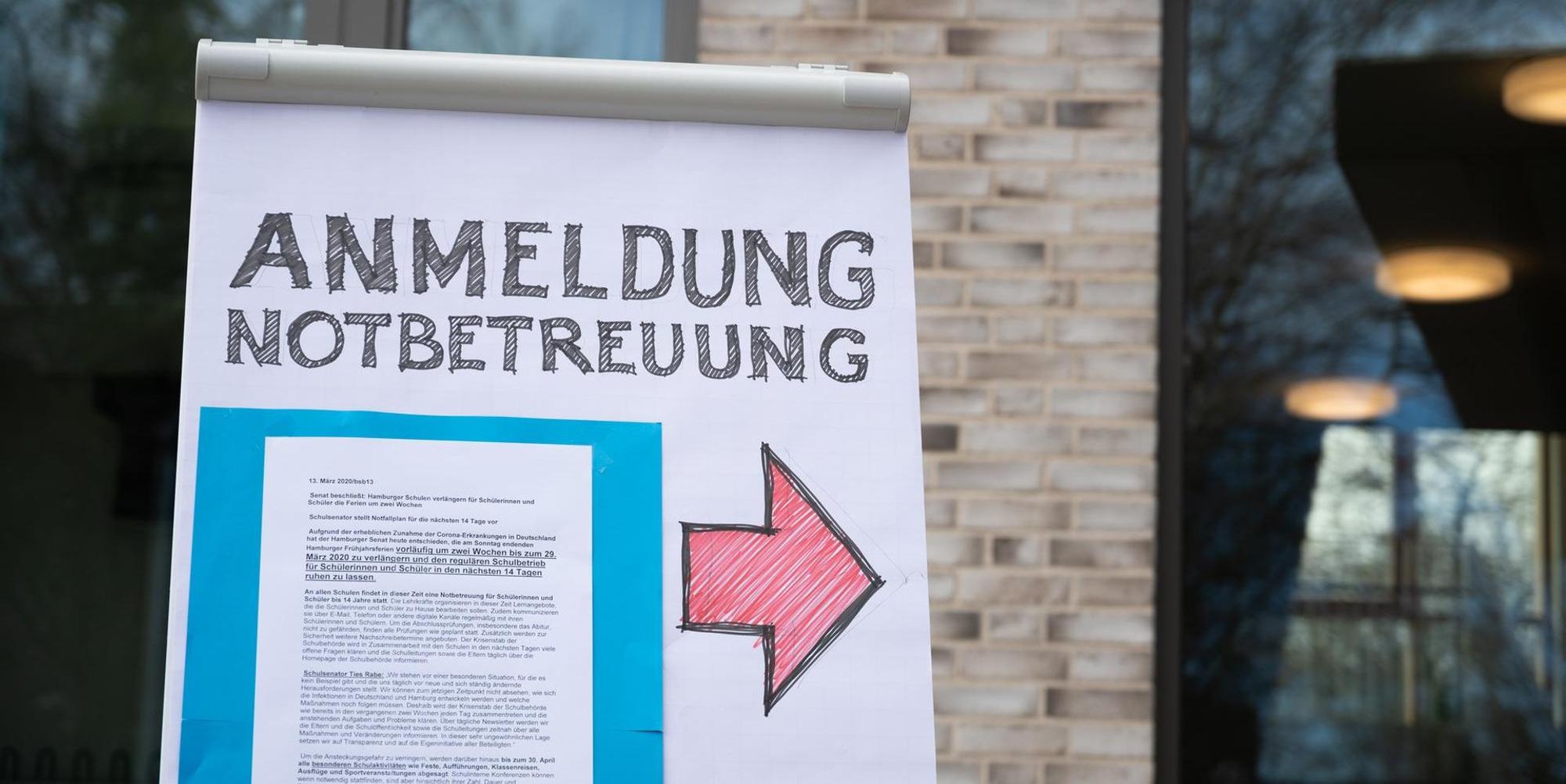 Notbetreuung dpa