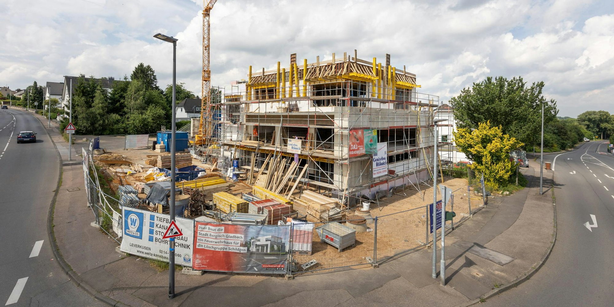 Baustelle Feuerwehrhaus Schildgen 061221