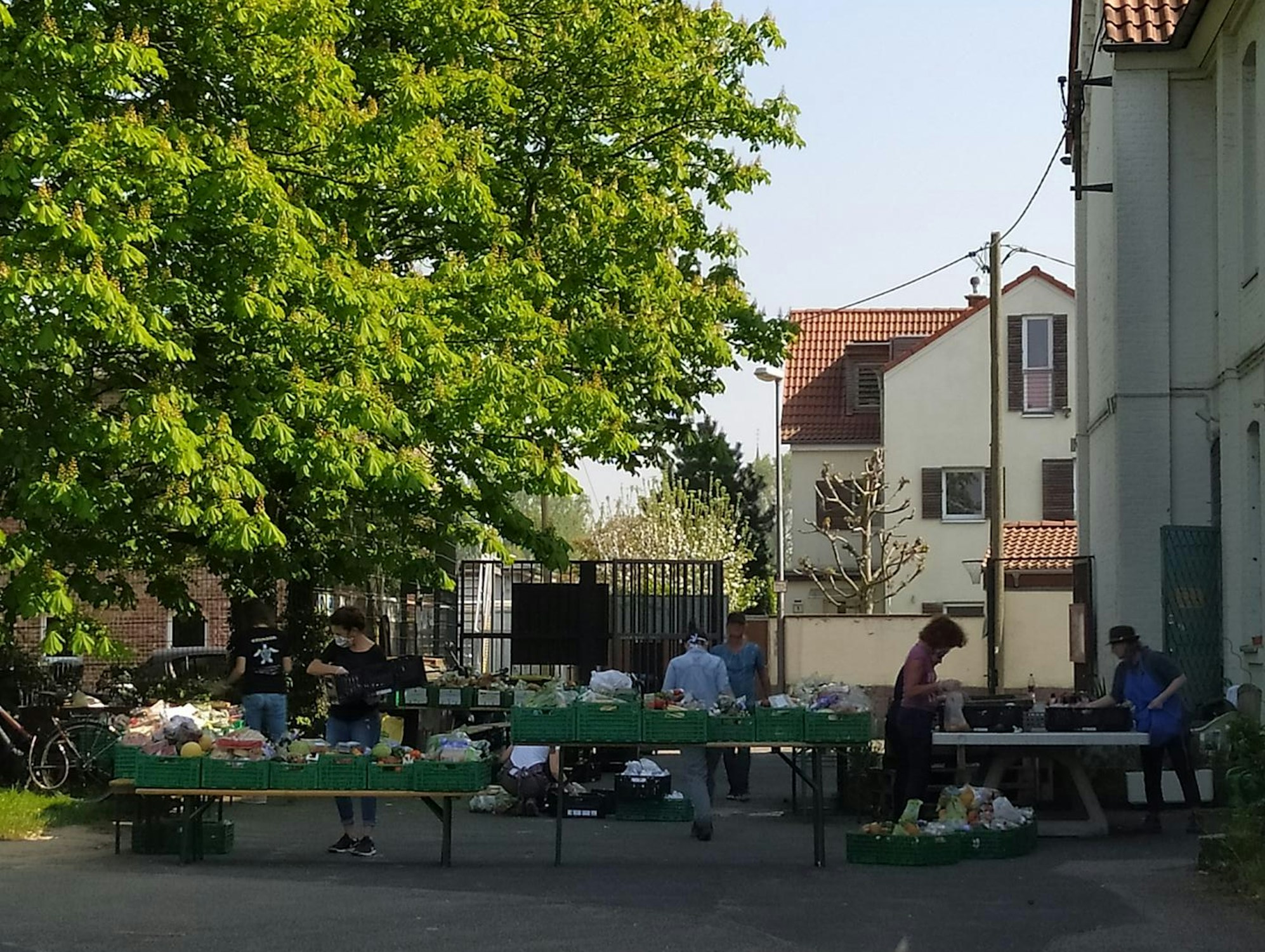 Tafel draußen © Melanie Rohrbeck