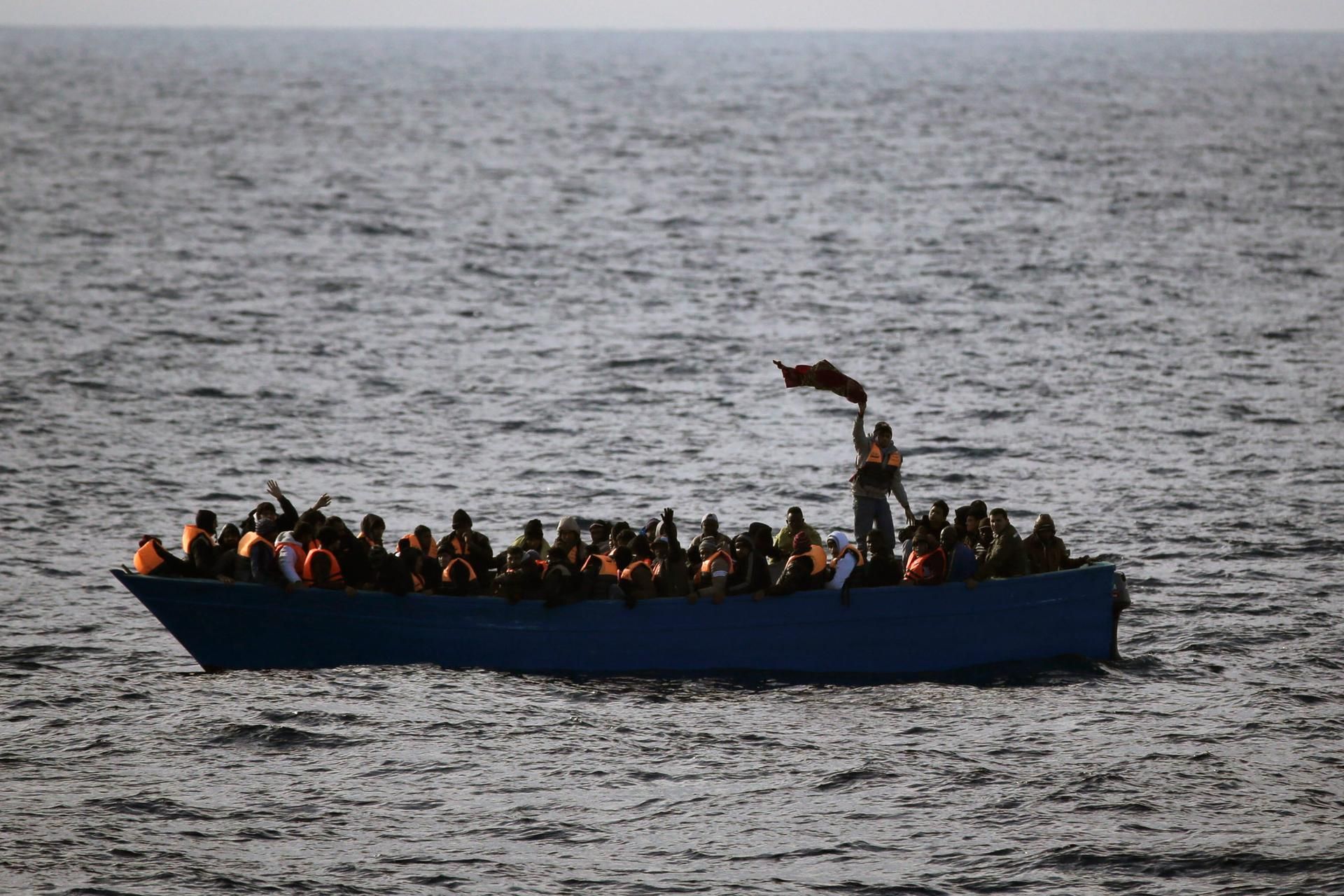 Flüchtlingsboot Symbol