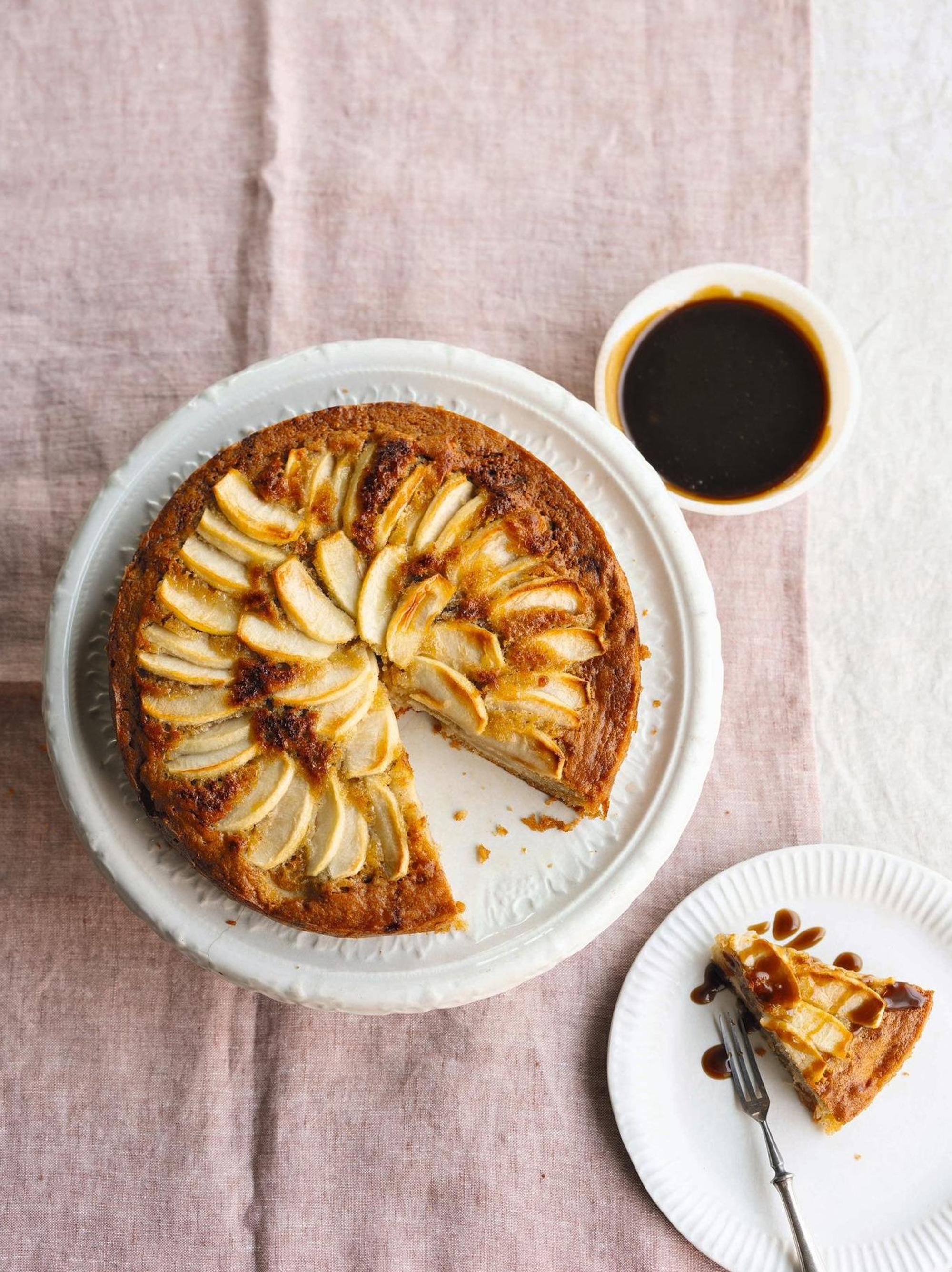 apfel kuchen karamell