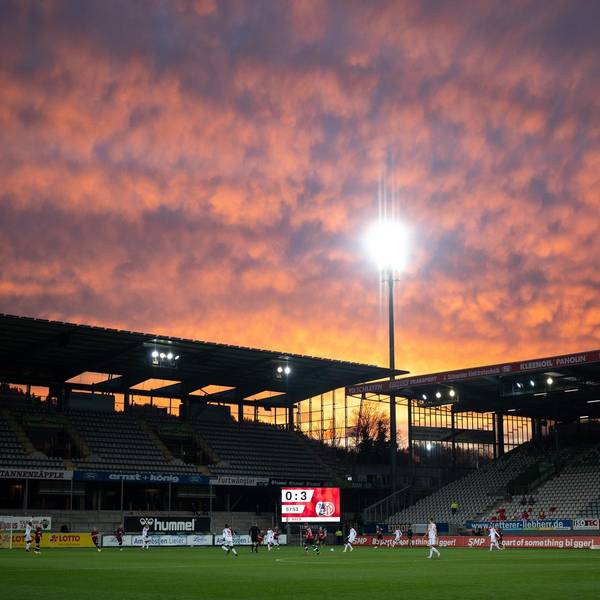 Dreisamstadion Sonnenuntergang