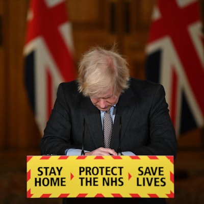 Boris Johnson niedergeschlagen