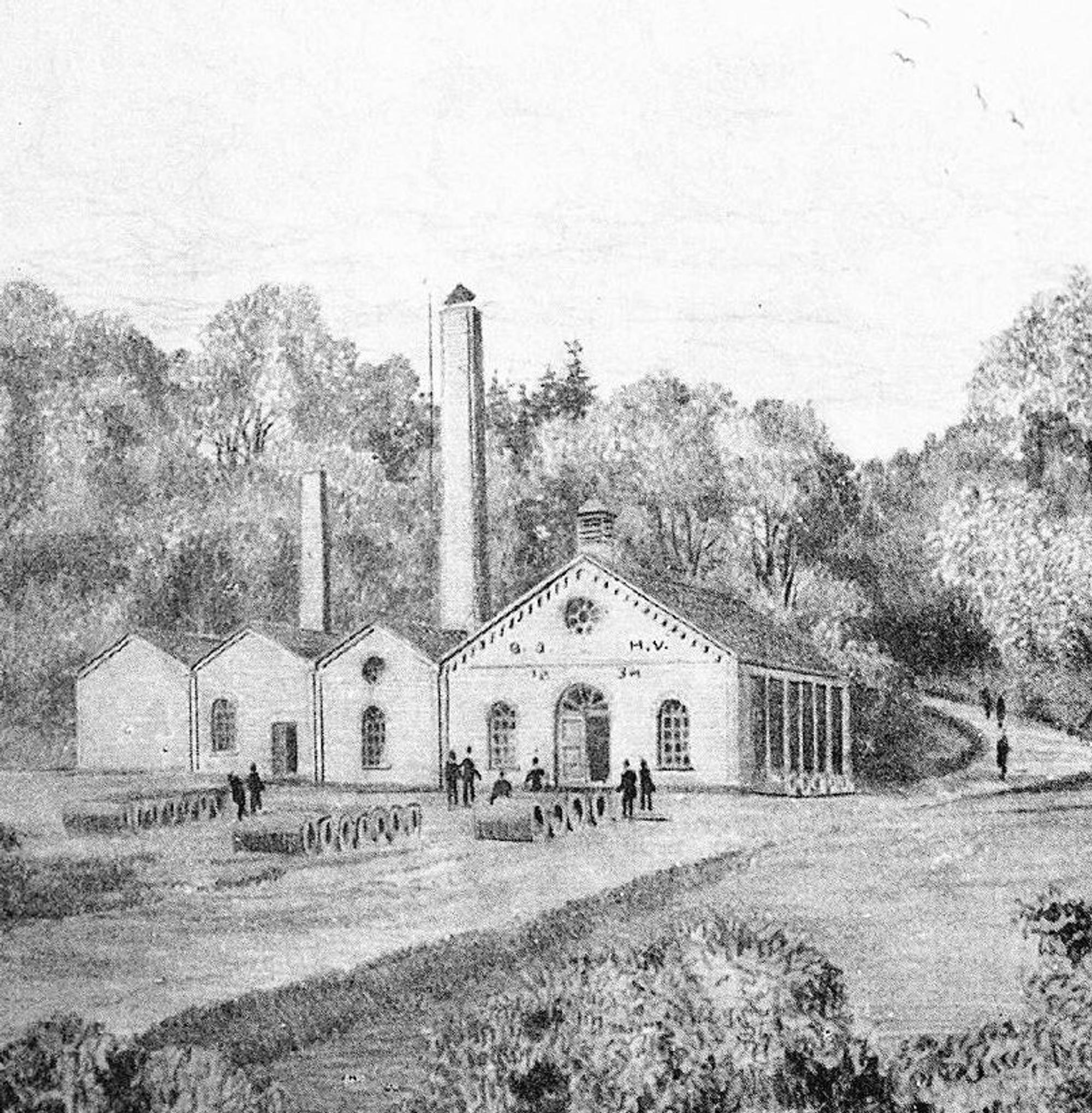 Alte Fabrik Zeichnung