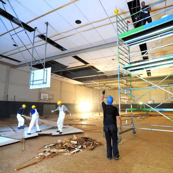 Dreifachhalle Landrat Lucas Deckensanierung