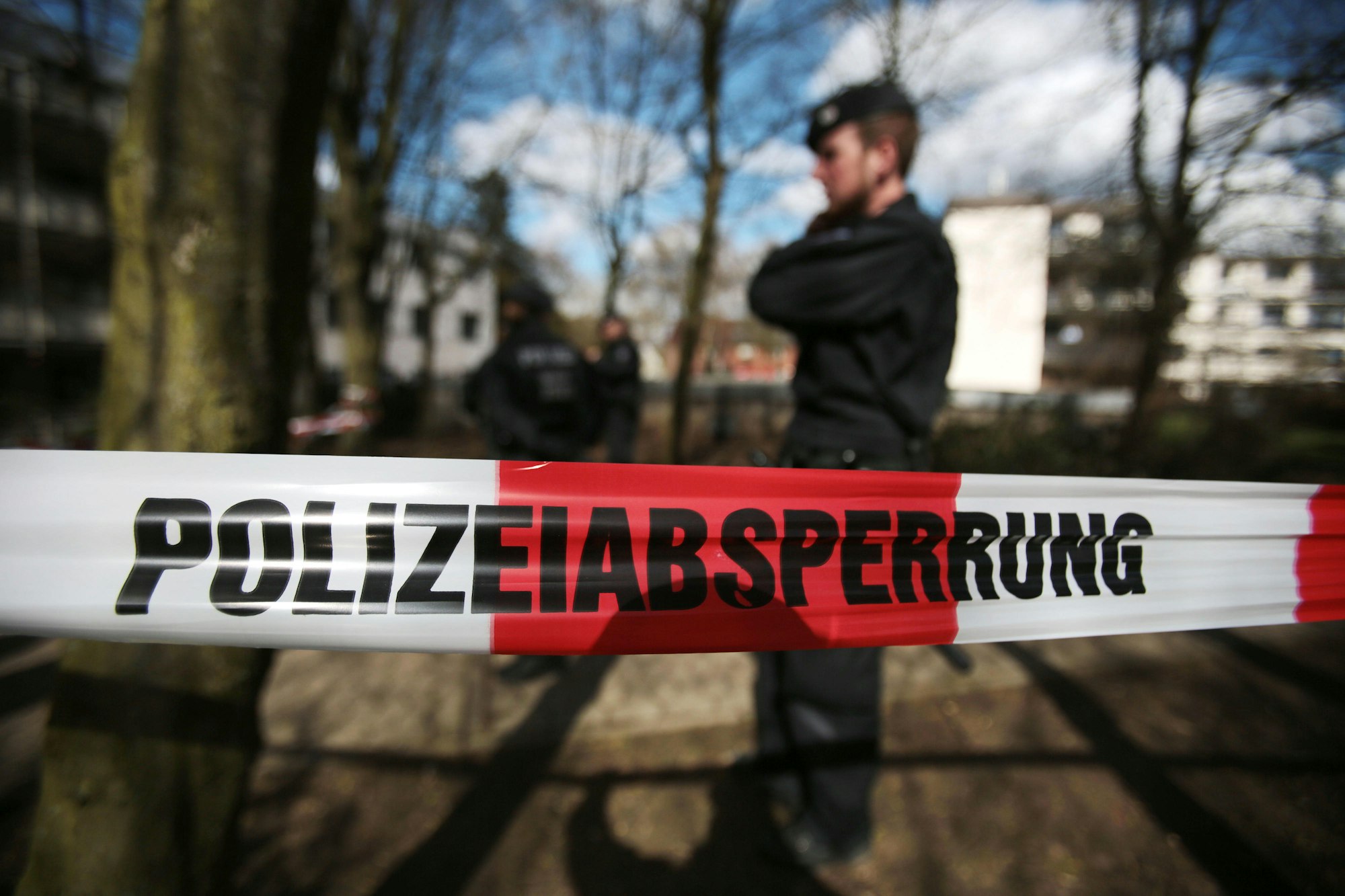 Polizeiabsperrung