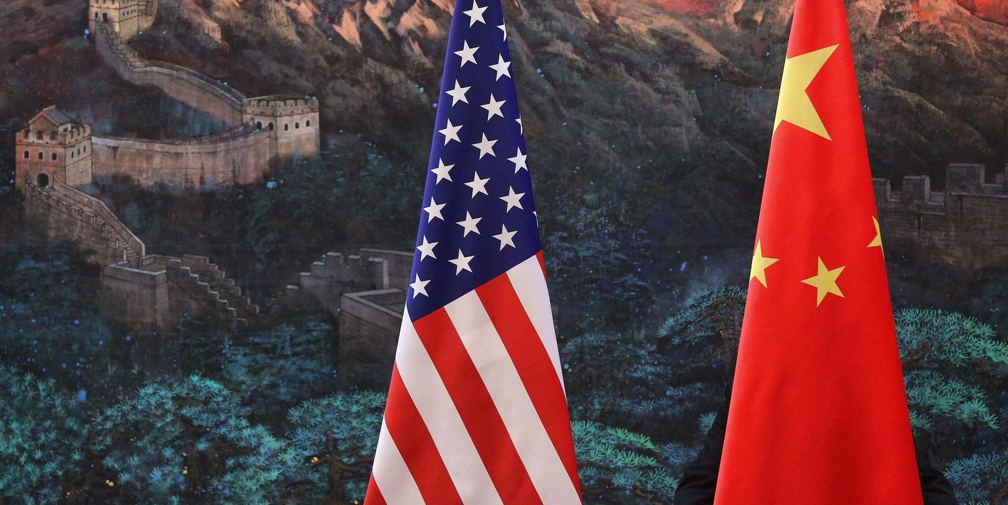 USA China Flagge