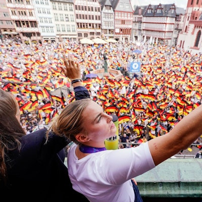 Fans Frankfurt Frauen-EM