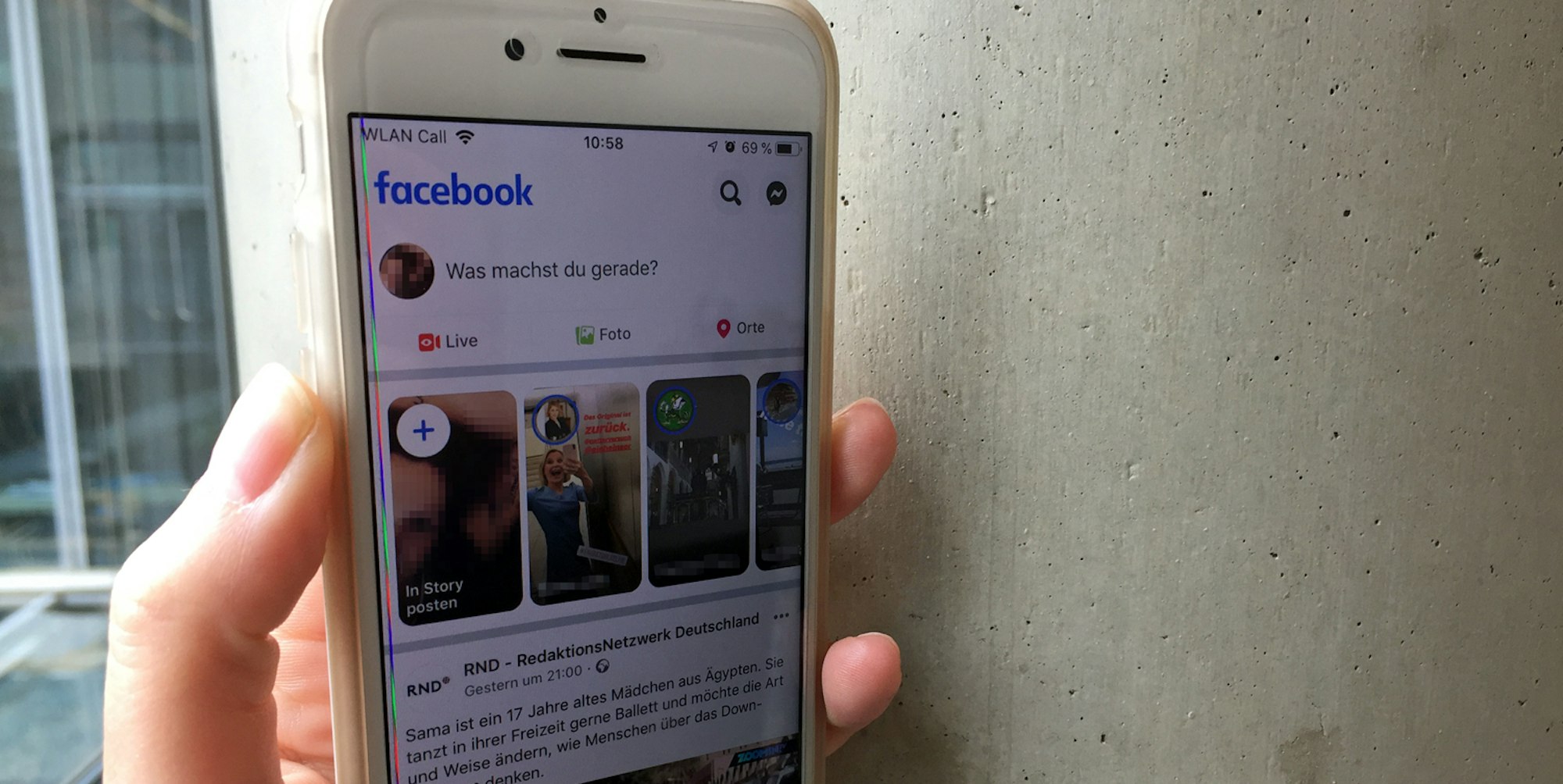 Facebook in neuem Layout