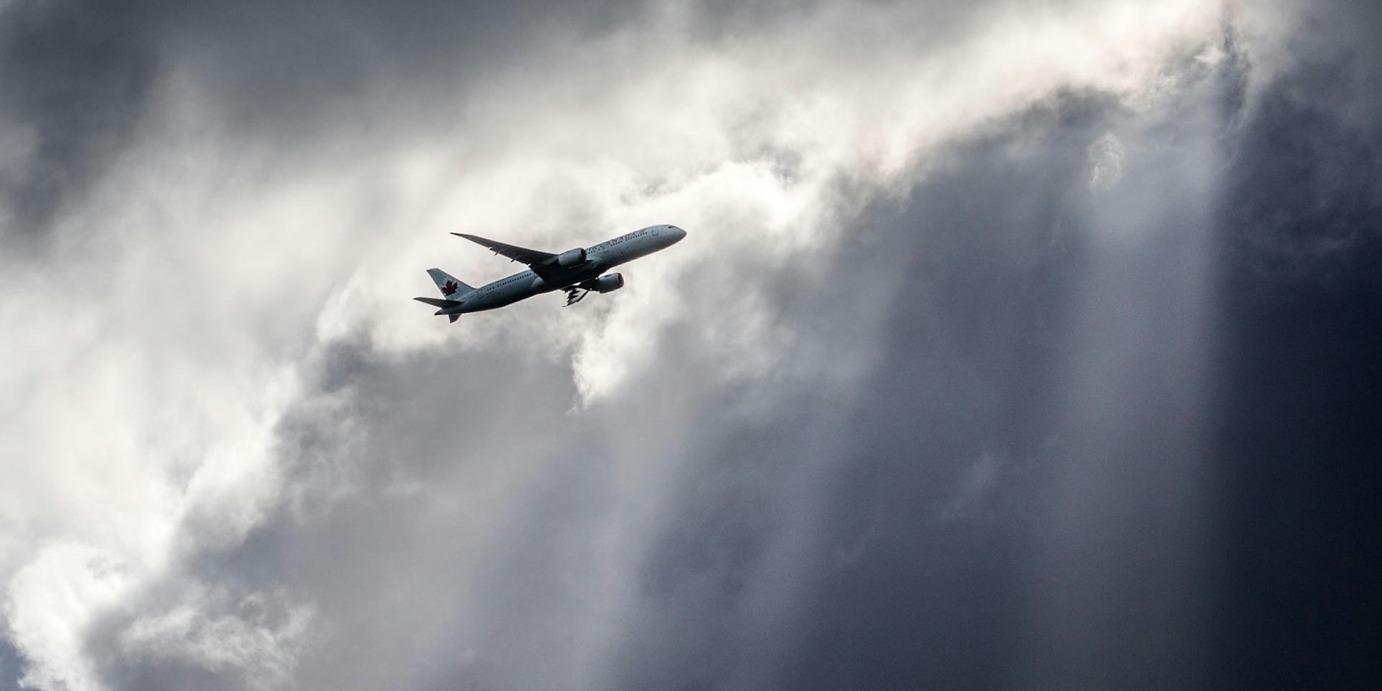 Flugzeug Wetter Symbolbild