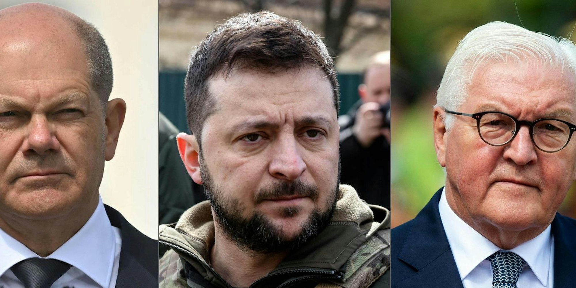 Steinmeier Selensky und Scholz