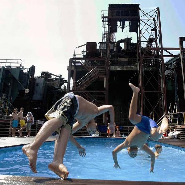 Schwimmen auf der Kokerei