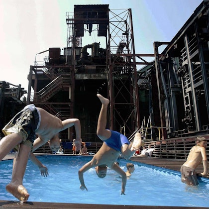 Schwimmen auf der Kokerei