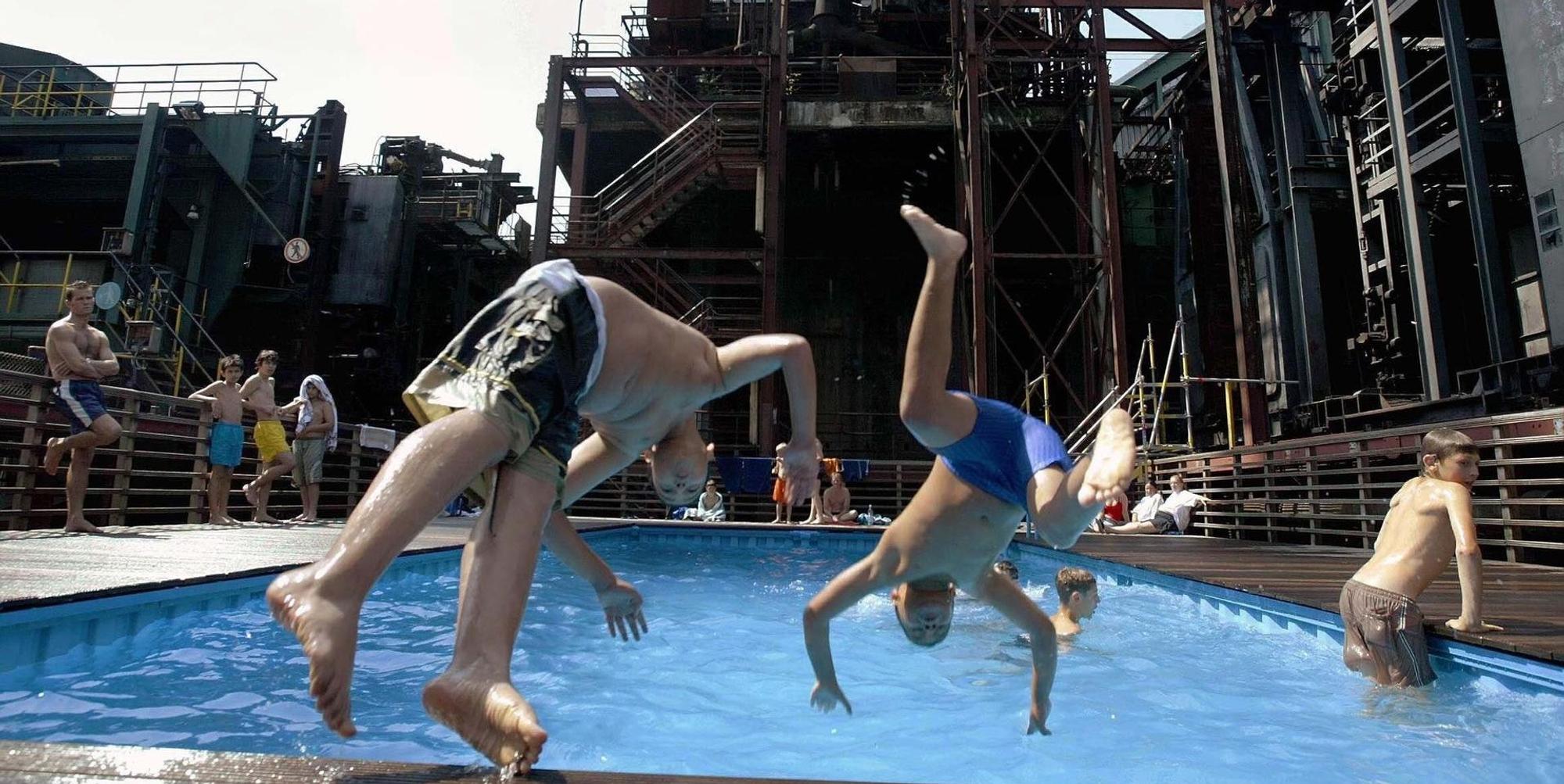 Schwimmen auf der Kokerei