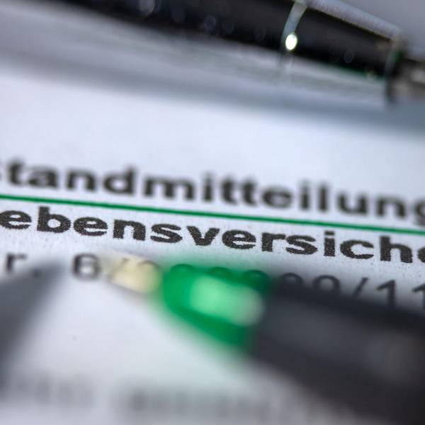 Lebensversicherung dpa