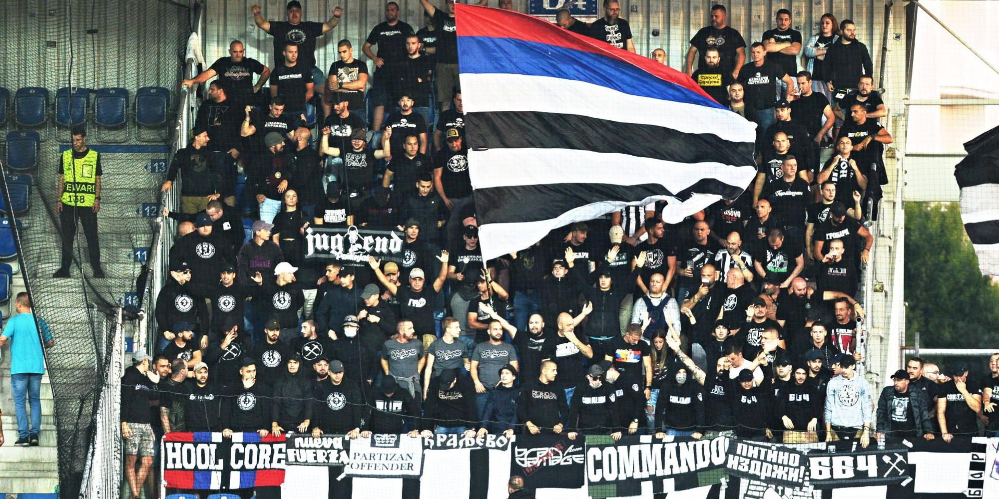 Fans von Partizan Belgrad