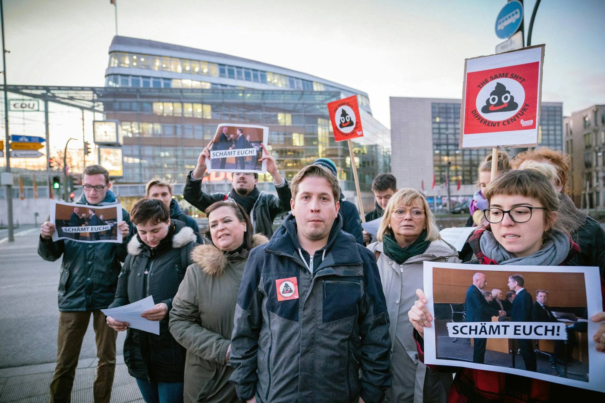 Kevin Kühnert Demo Thüringen
