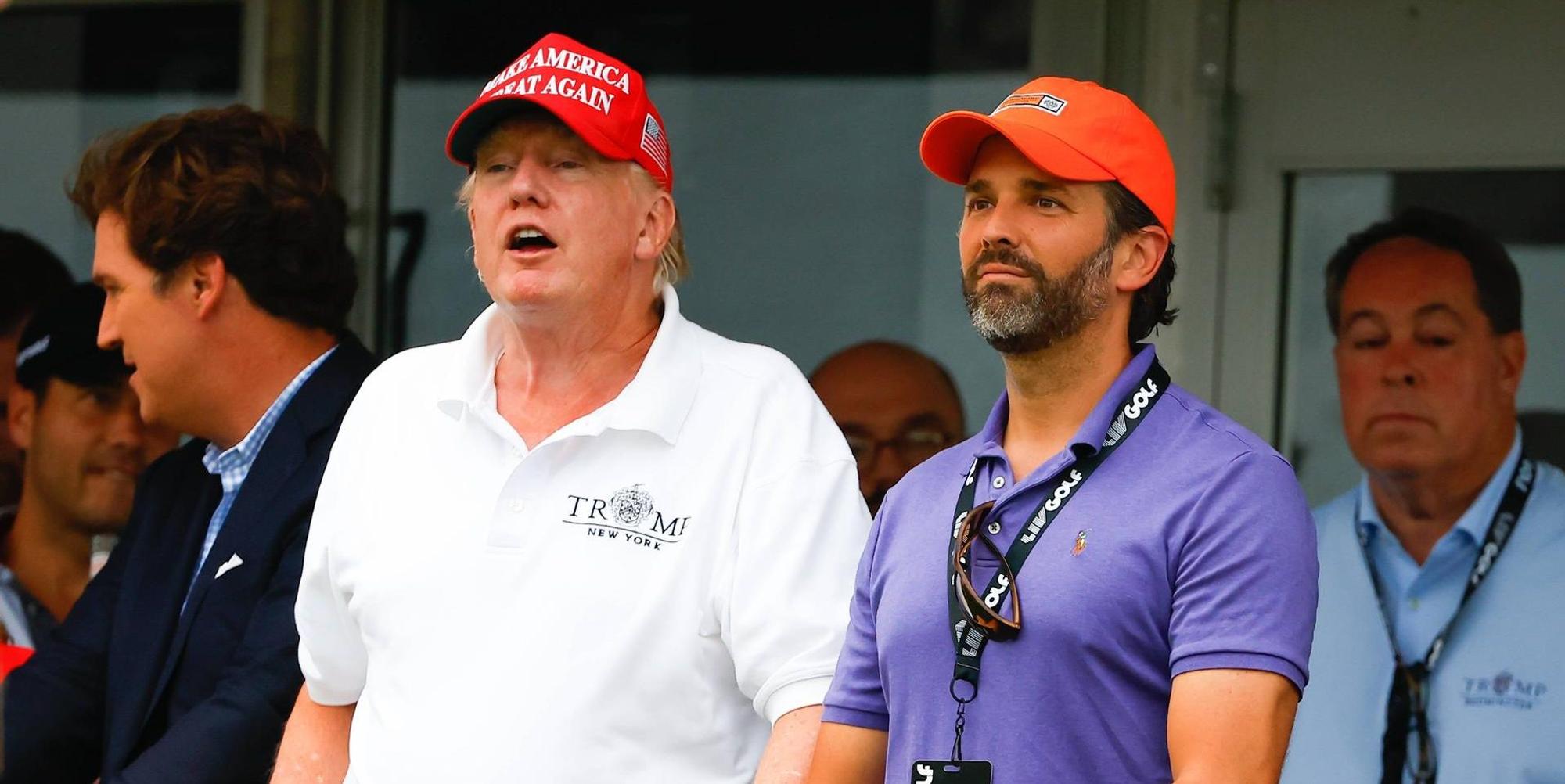 Donald und Jr. Trump imago