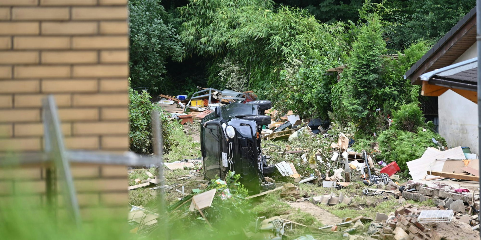 Auto im Garten 180821