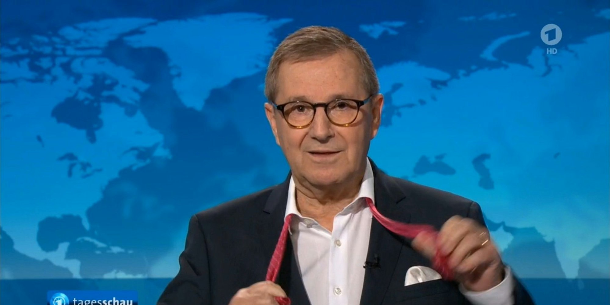 Jan Hofer ohne Krawatte Tagesschau