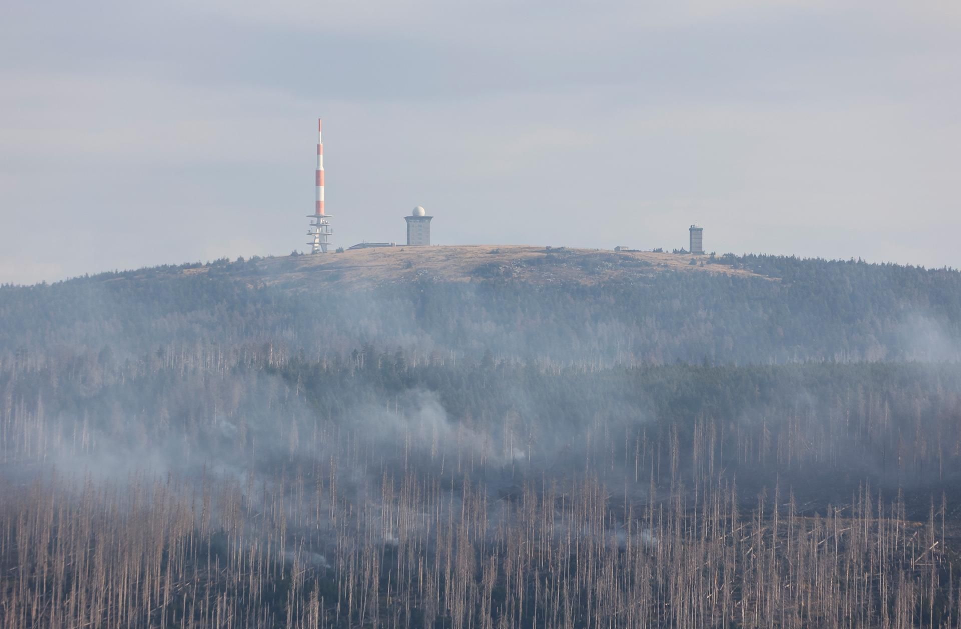 Brocken Waldbrand