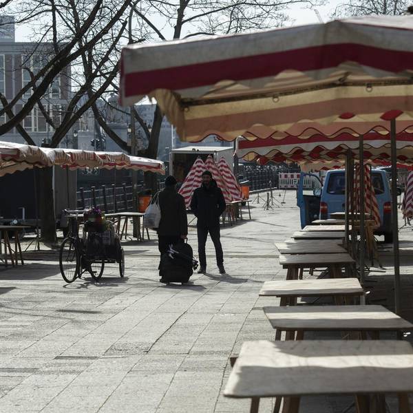 Markt leer Coronavirus