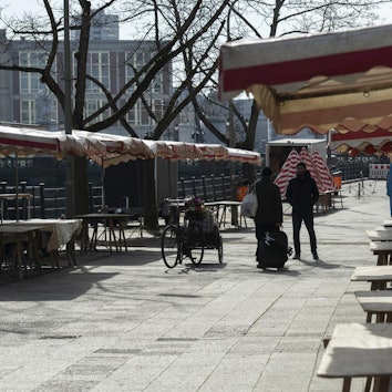 Markt leer Coronavirus