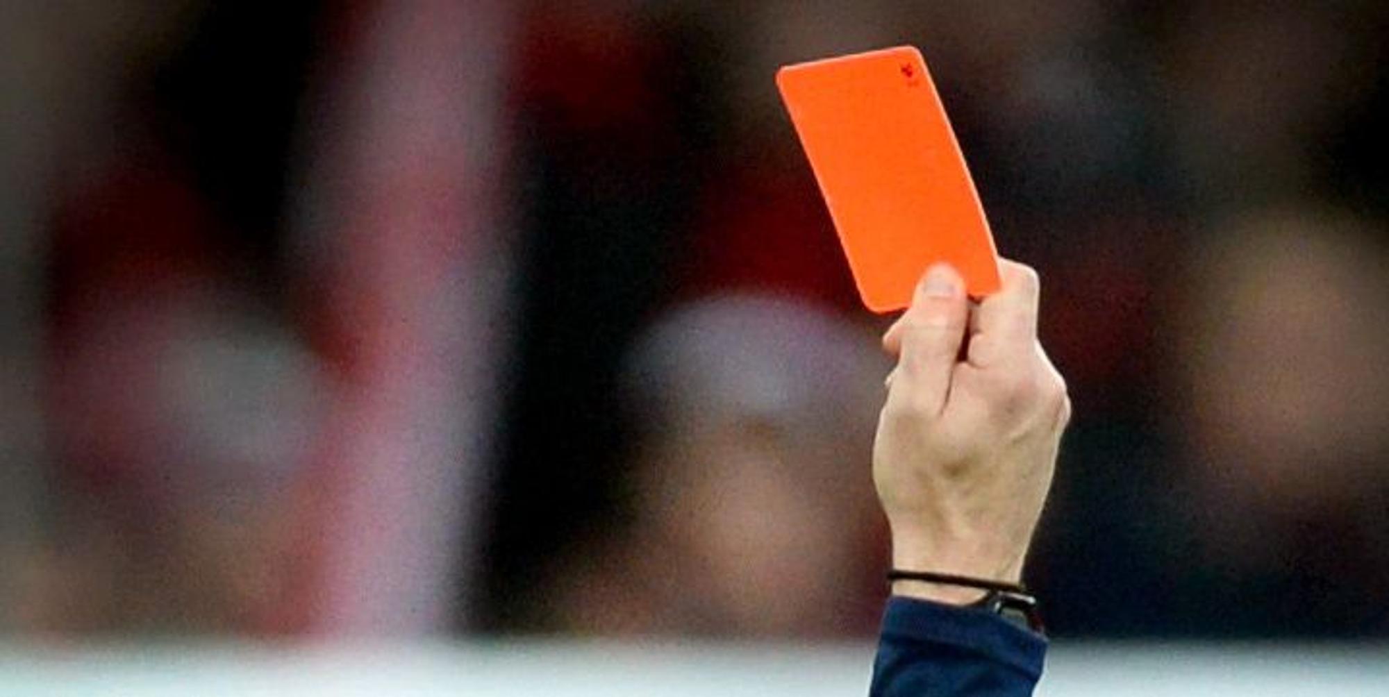Rote Karte Fußball