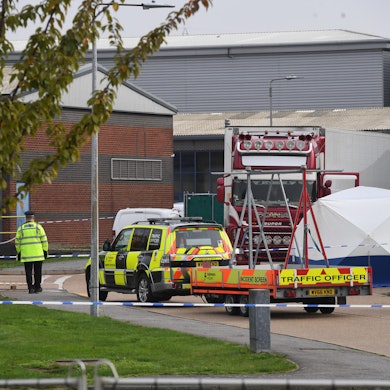 England Leichen Lkw dpa