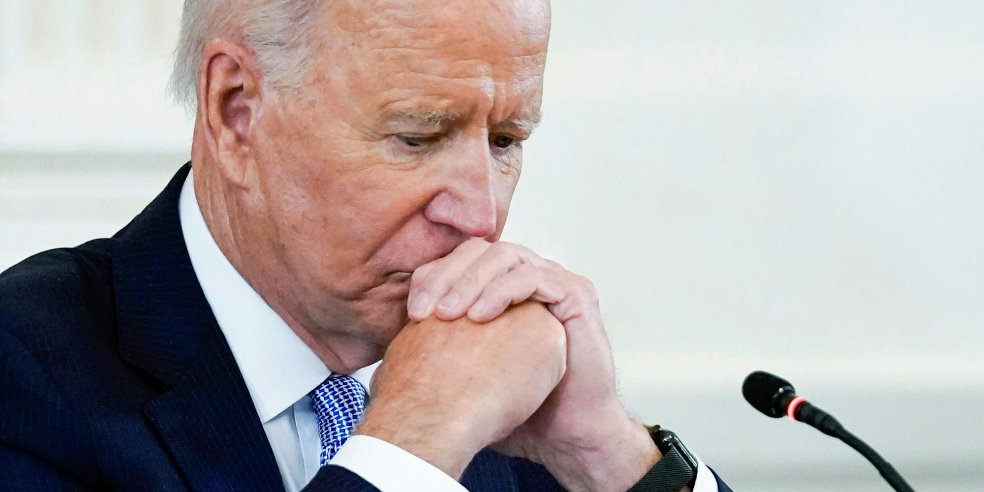 Joe Biden schaut traurig