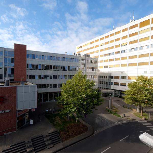 Eine Luftaufnahme des Heilig-Geist-Krankenhauses.