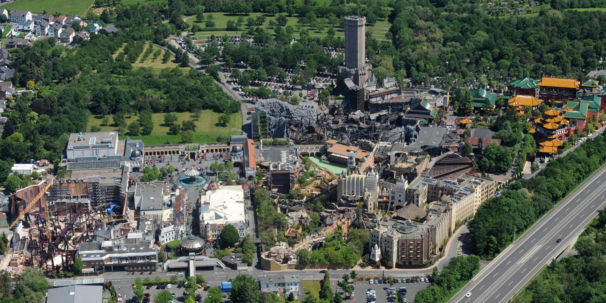 Phantasialand Brühl Luftaufnahme 2019
