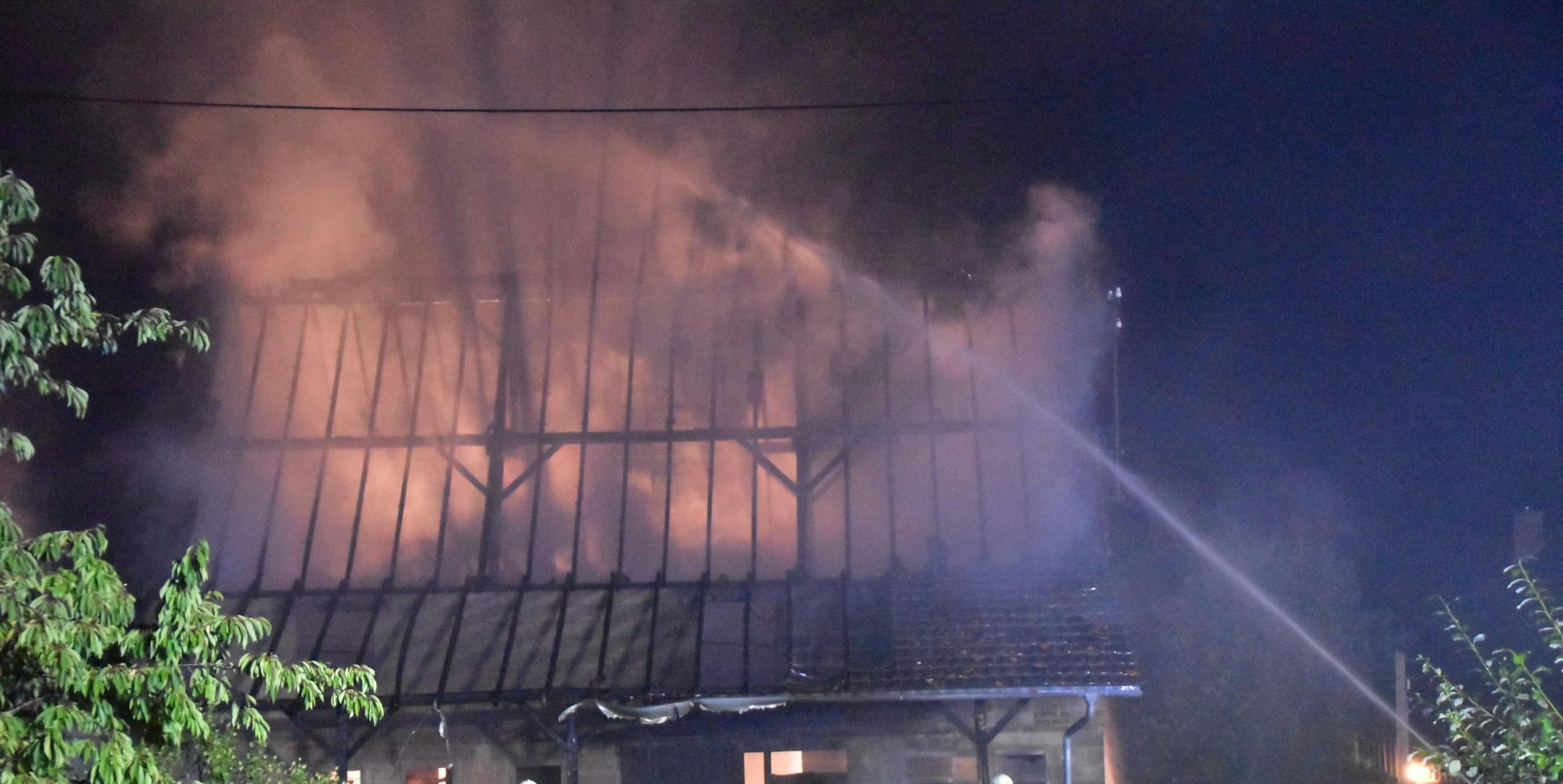 Scheune in hennef Brand