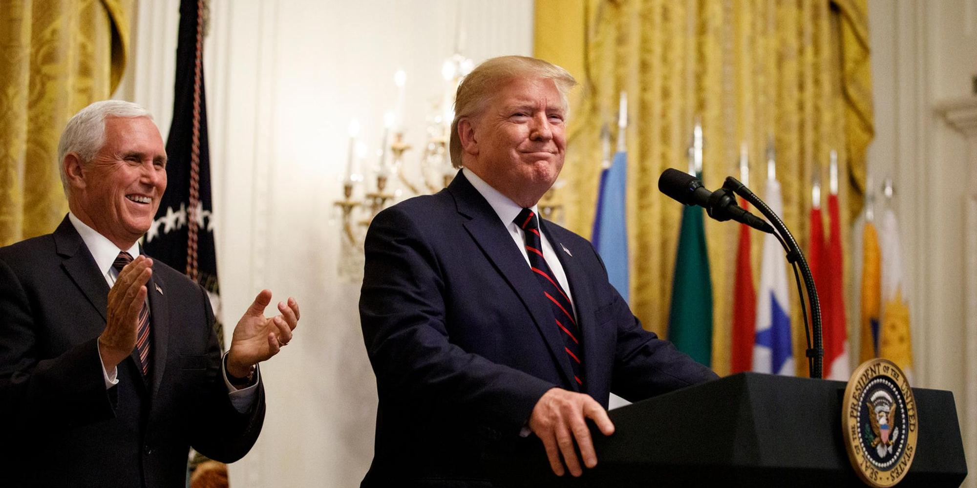 Trump am Pult